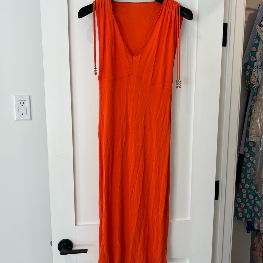 Celine dress with gold beads